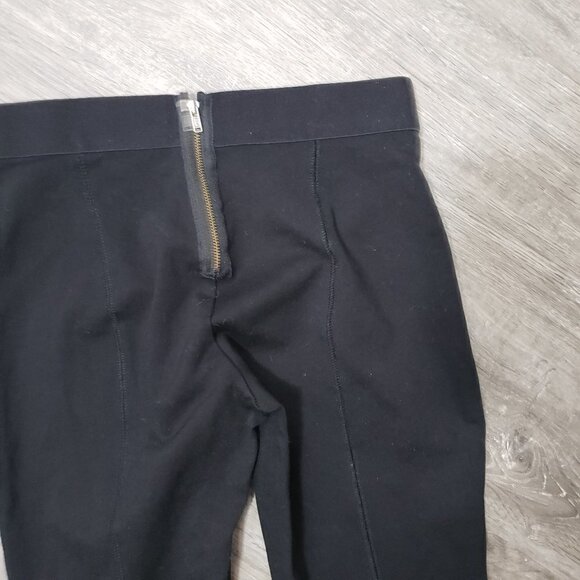 J Crew Pixie Pants Sz 00 Black Ponte Zip Up - Picture 4 of 6